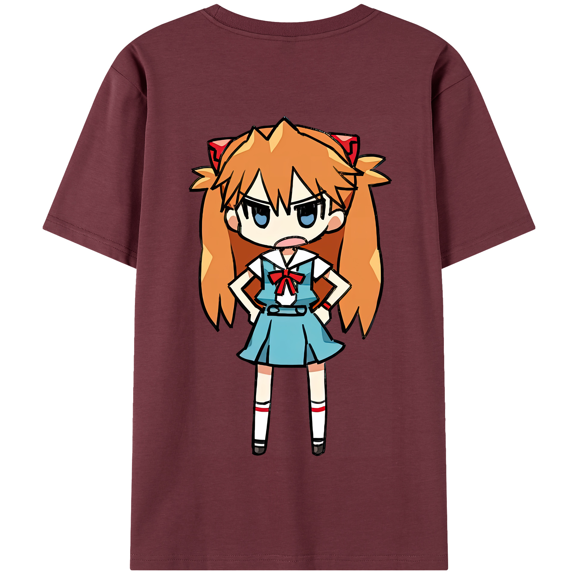（画像用） EVA 新世紀エヴァンゲリオン 綿100％半袖Tシャツ（背面プリント）